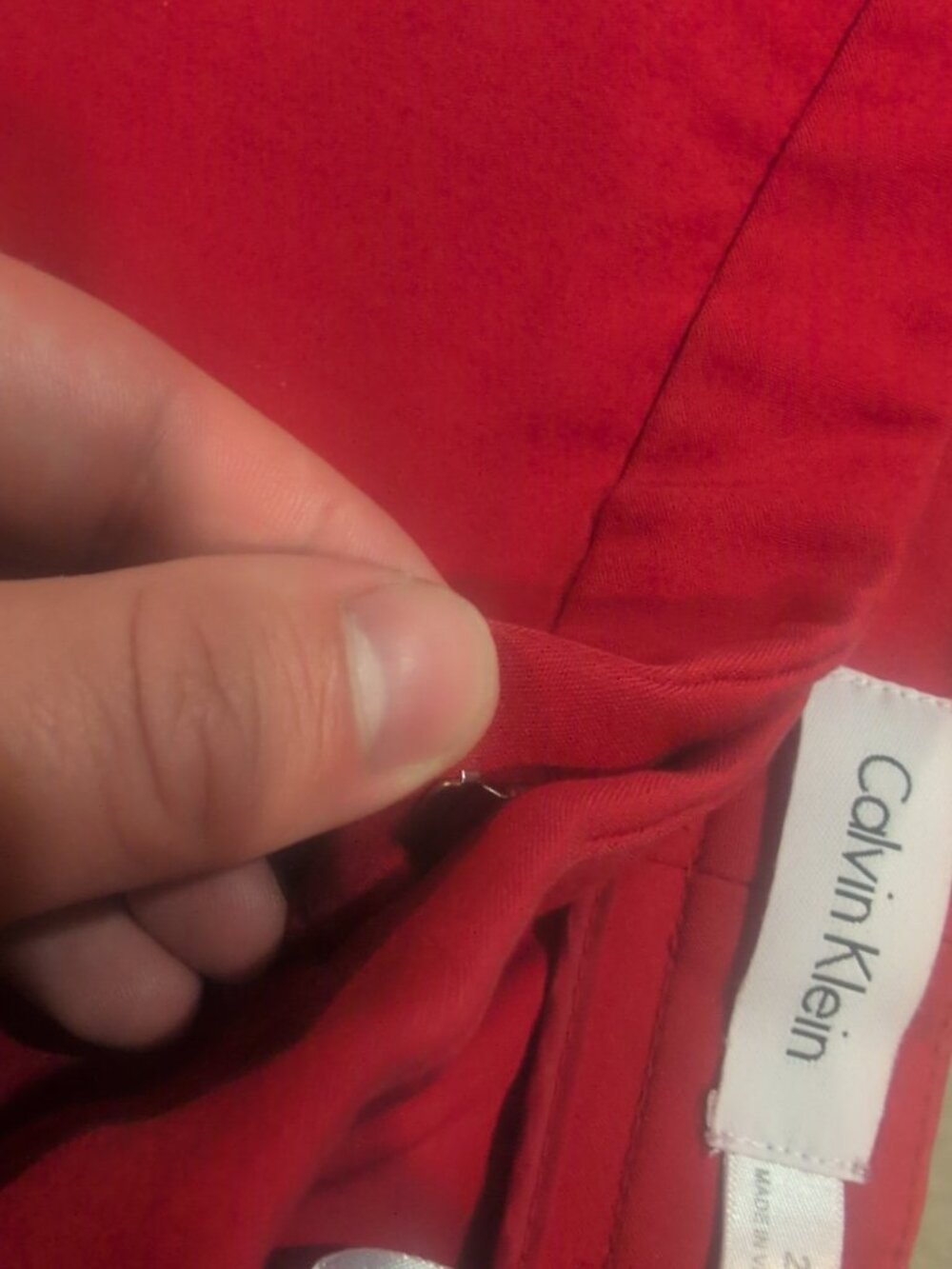 Calvin Klein Pants Women's Size 2 Red Dress Slacks - Picture 4 of 13